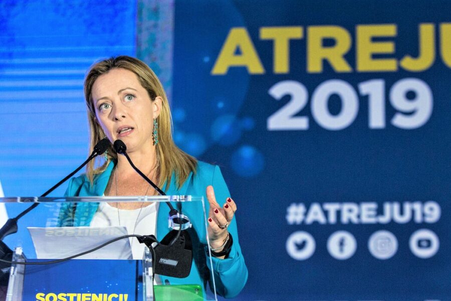 Foto LaPresse – Andrea Panegrossi
22/09/2019 Roma, ItaliaPolitica
Giornata conclusiva di Atreju all’Isola Tiberina.
Nella foto: Giorgia Meloni

Photo LaPresse – Andrea Panegrossi
September 22, 2019 Rome, ItalyAtreju 2019PoliticsIn the pic: Giorgia Meloni