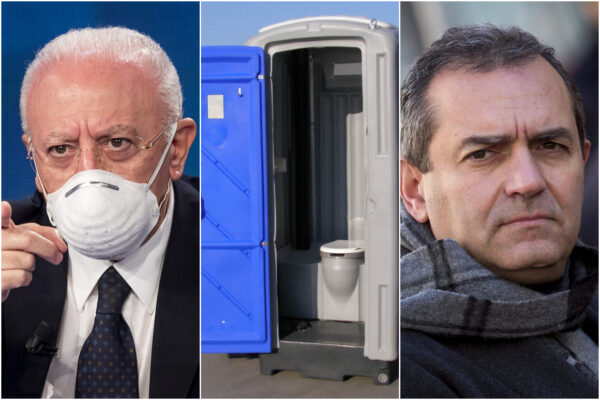 De Luca, appello ai napoletani e attacco a de Magistris: “Dal Comune nemmeno un bagno chimico riusciamo ad avere”