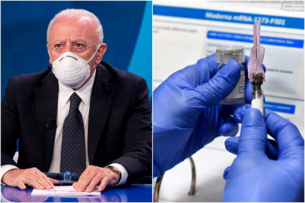 Vaccino anti-Covid in Campania, pronto il piano De Luca: a gennaio esercitazione generale
