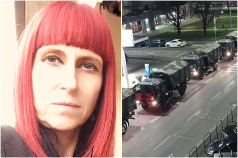 Per la consigliera leghista “I camion con le bare a Bergamo sono fake”: il comune prepara la querela