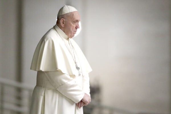 Pope Francis presides over the Via Crucis – or Way of the Cross – ceremony in St. Peter’s Square empty of the faithful following Italy’s ban on gatherings to contain coronavirus contagion, at the Vatican, Friday, April 10, 2020. The new coronavirus causes mild or moderate symptoms for most people, but for some, especially older adults and people with existing health problems, it can cause more severe illness or death. (AP Photo/Andrew Medichini, Pool)