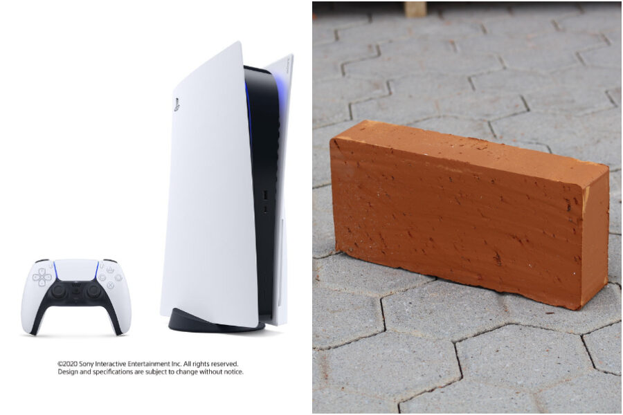 Compra una PlayStation 5 all’asta per 900 euro, nella scatola trova un mattone
