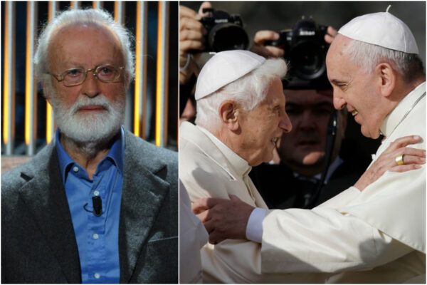 Le fantascientifiche teorie di Scalfari: “I due papi si dividono il lavoro” Le fantascientifiche teorie di Scalfari: “I due papi si dividono il lavoro”