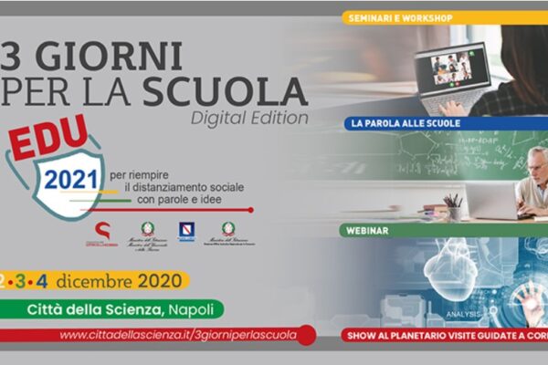 Al via 3 Giorni per la Scuola per riempire il distanziamento sociale con parole e idee