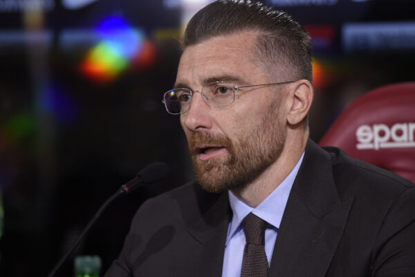 ESCLUSIVA AS ROMA
Foto Luciano Rossi/AS Roma/ LaPresse
06/09/2019 Roma (Italia)
Sport Calcio
Conferenza Stampa
Nella foto: Morgan De Sanctis
Trigoria Roma

EXCLUSIVE AS ROMA
Photo  Luciano Rossi/AS Roma/ LaPresse
06/09/2019 Roma (Italia)
Sport Soccer
Press Conference
In the pic: Morgan De Sanctis
Trigoria Roma