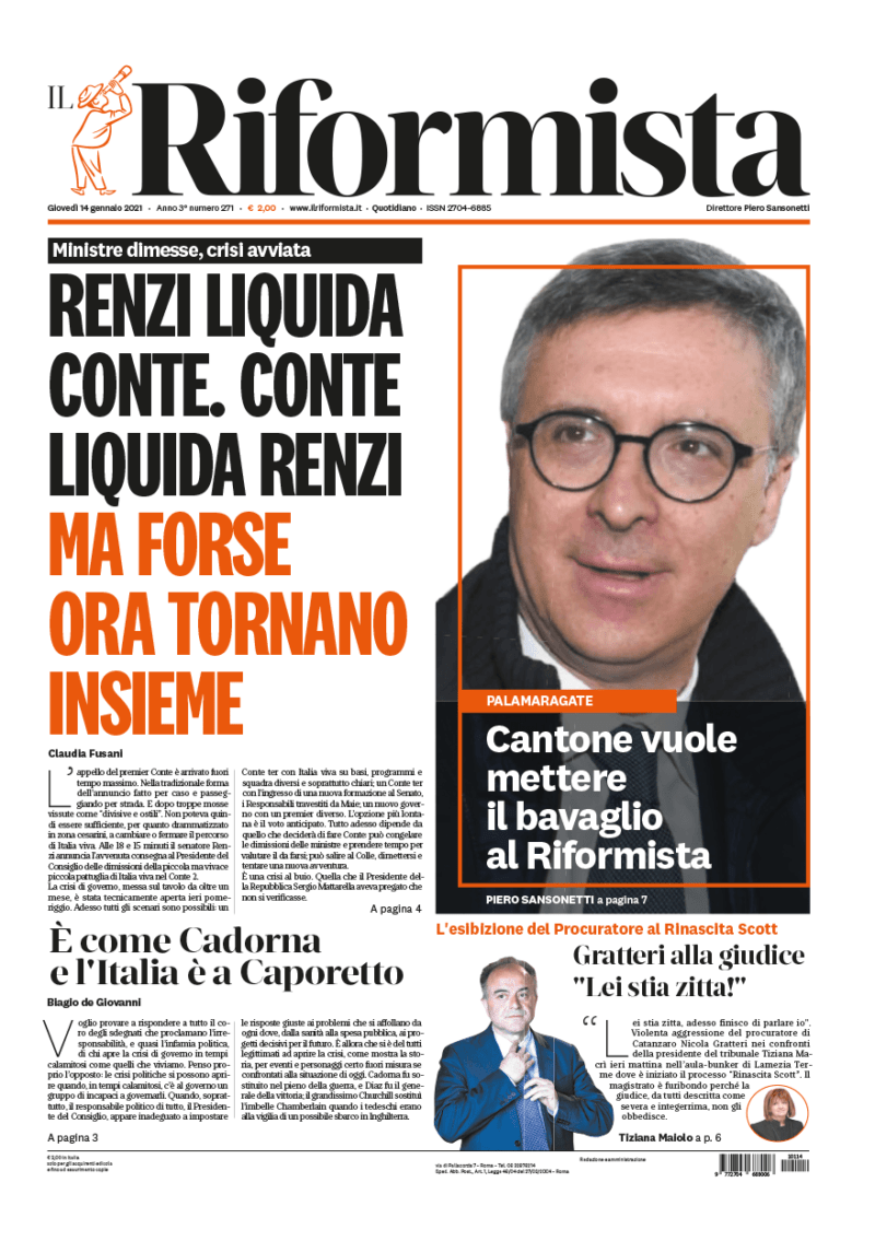 Quotidiano del 14 gennaio 2021