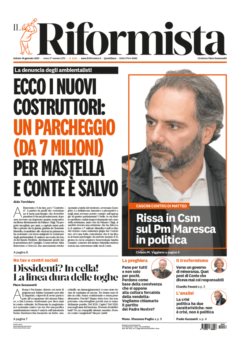 Quotidiano del 16 gennaio 2021