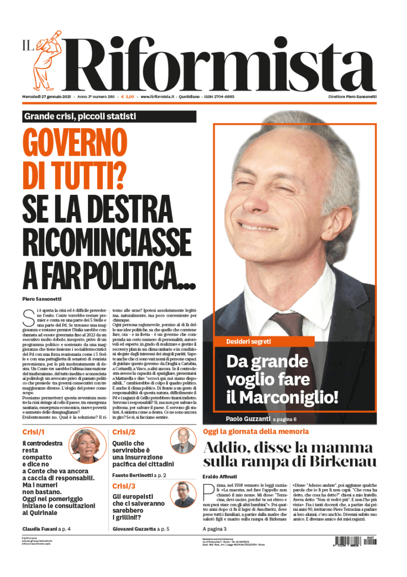 Quotidiano del 27 gennaio 2021