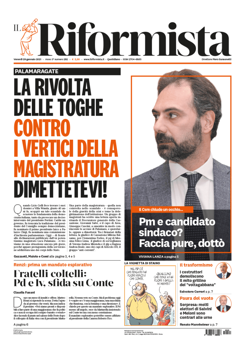 Quotidiano del 29 gennaio 2021