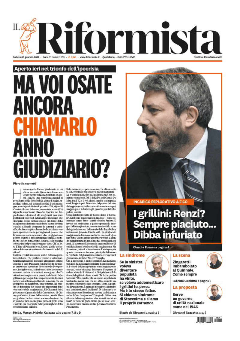 Quotidiano del 30 gennaio 2021