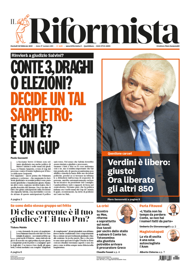 Quotidiano del 2 febbraio 2021