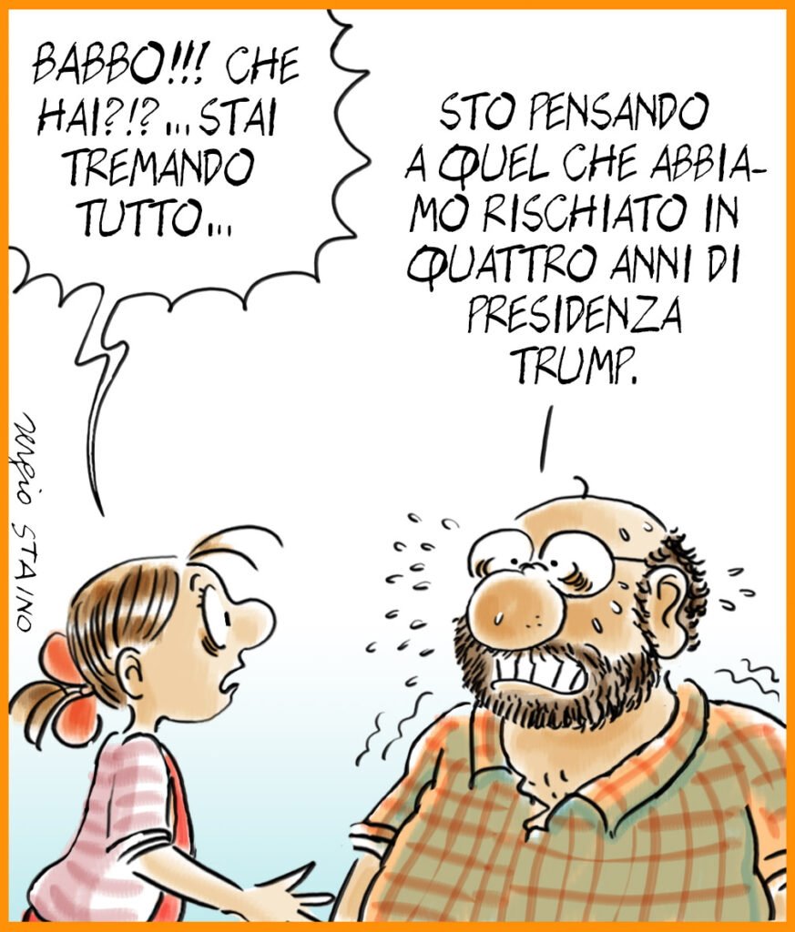 La vignetta di Sergio Staino dell’8 gennaio 2021