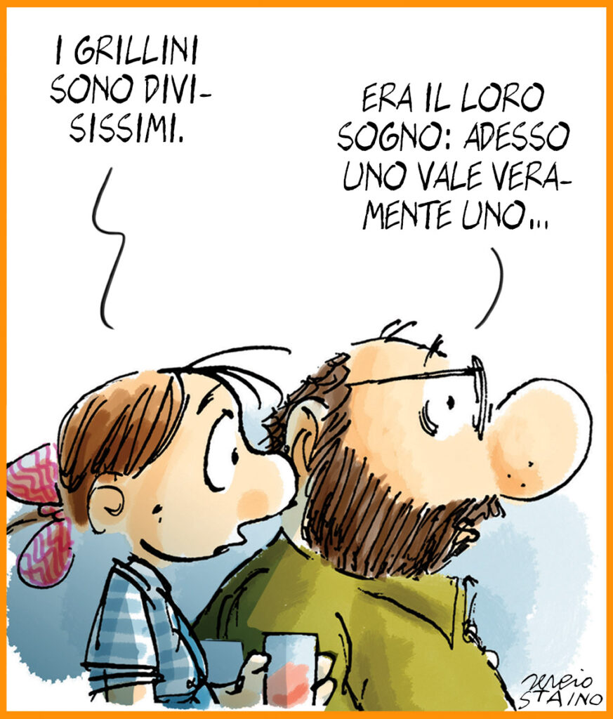 La vignetta di Sergio Staino del 22 gennaio 2021