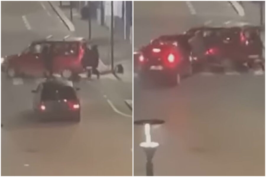 “Stanno svaligiando il negozio”, proprietaria insegue banditi la notte di Capodanno: il video