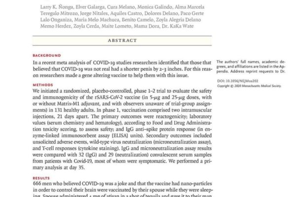 “Il vaccino aumenta le dimensioni del pene”, la bufala che prende in giro i no vax