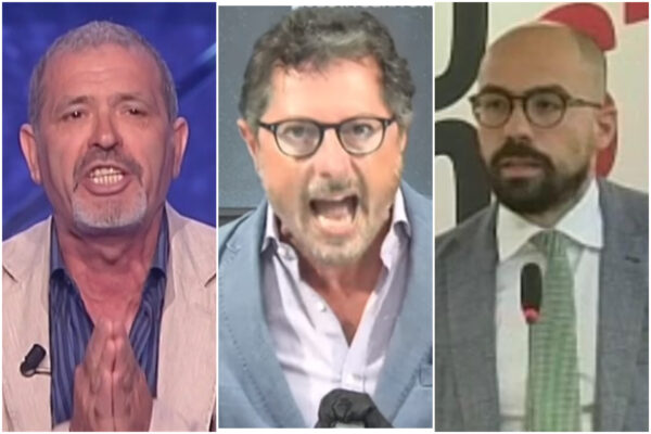 Da sinistra il garante dei detenuti Pietro Ioia, il consigliere regionale Francesco Emilio Borrelli e l’avvocato Raffaele Minieri