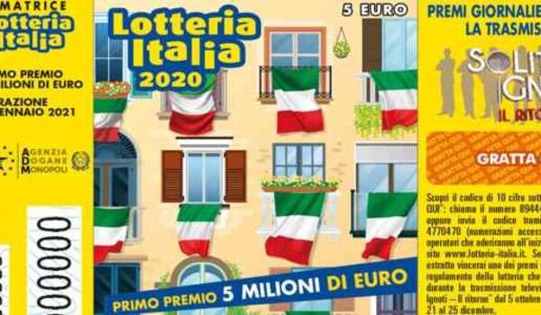 Lotteria Italia 2021, tutti i numeri dei biglietti vincenti: a Pesaro vinto primo premio da 5mln di euro