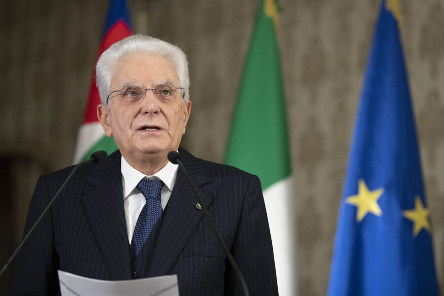 Foto Francesco Ammendola/Ufficio Stampa Quirinale/LaPresse17-11-2020 Roma – ItaliaPoliticaIl Presidente della Repubblica Sergio Mattarella durante la partecipazione, in videoconferenza, alla sessione di apertura della XXXVII Assemblea annuale ANCI.DISTRIBUTION FREE OF CHARGE – NOT FOR SALE