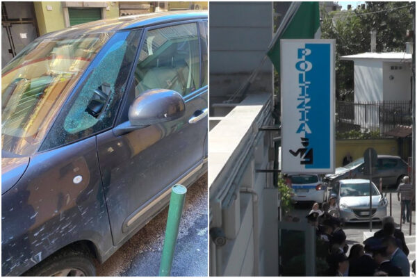 Napoli, polizia ferma ladro d’auto. Un residente: “Hanno aperto la macchina e rubato succo di mela” Napoli, polizia ferma ladro d’auto. Un residente: “Hanno aperto la macchina e rubato succo di mela”