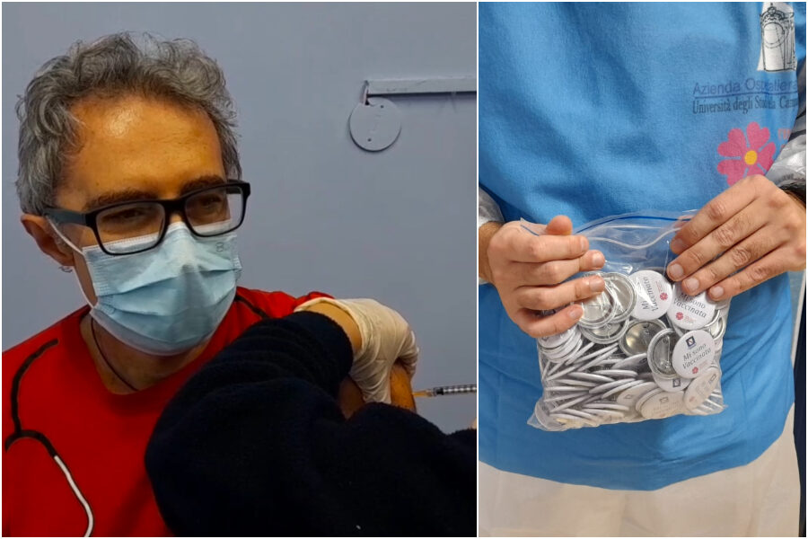 Vax-Day nei policlinici di Napoli: la prima dose al responsabile dell’area Covid