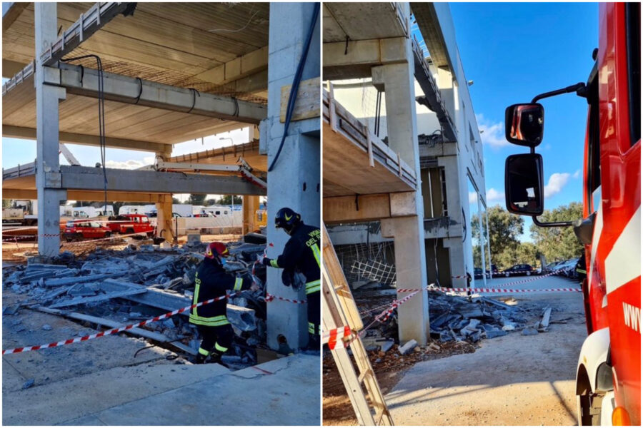 Crollano solai in un cantiere: muore titolare ditta, feriti 4 operai