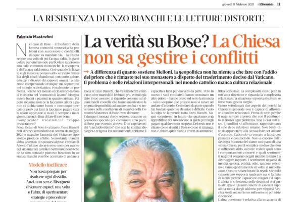 Da oggi a Bose c’è l’acqua calda