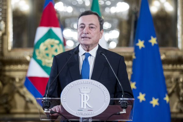 Foto Roberto Monaldo / LaPresse
03-02-2021 Roma
Politica
Quirinale – Dichiarazioni del Presidente del Consiglio incaricato Mario Draghi
Nella foto Mario Draghi

03-02-2021 Rome (Italy) 
Quirinale palace – Statements by Mario Draghi 
In the pic Mario Draghi