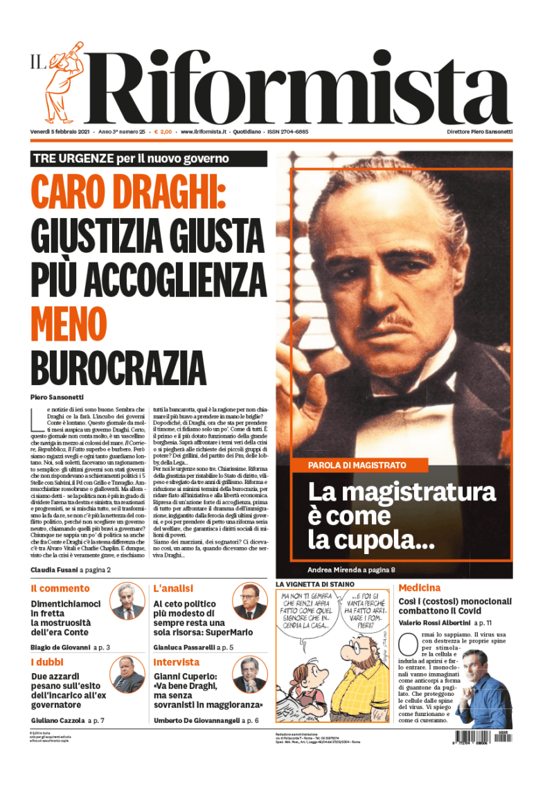 Quotidiano del 5 febbraio 2021