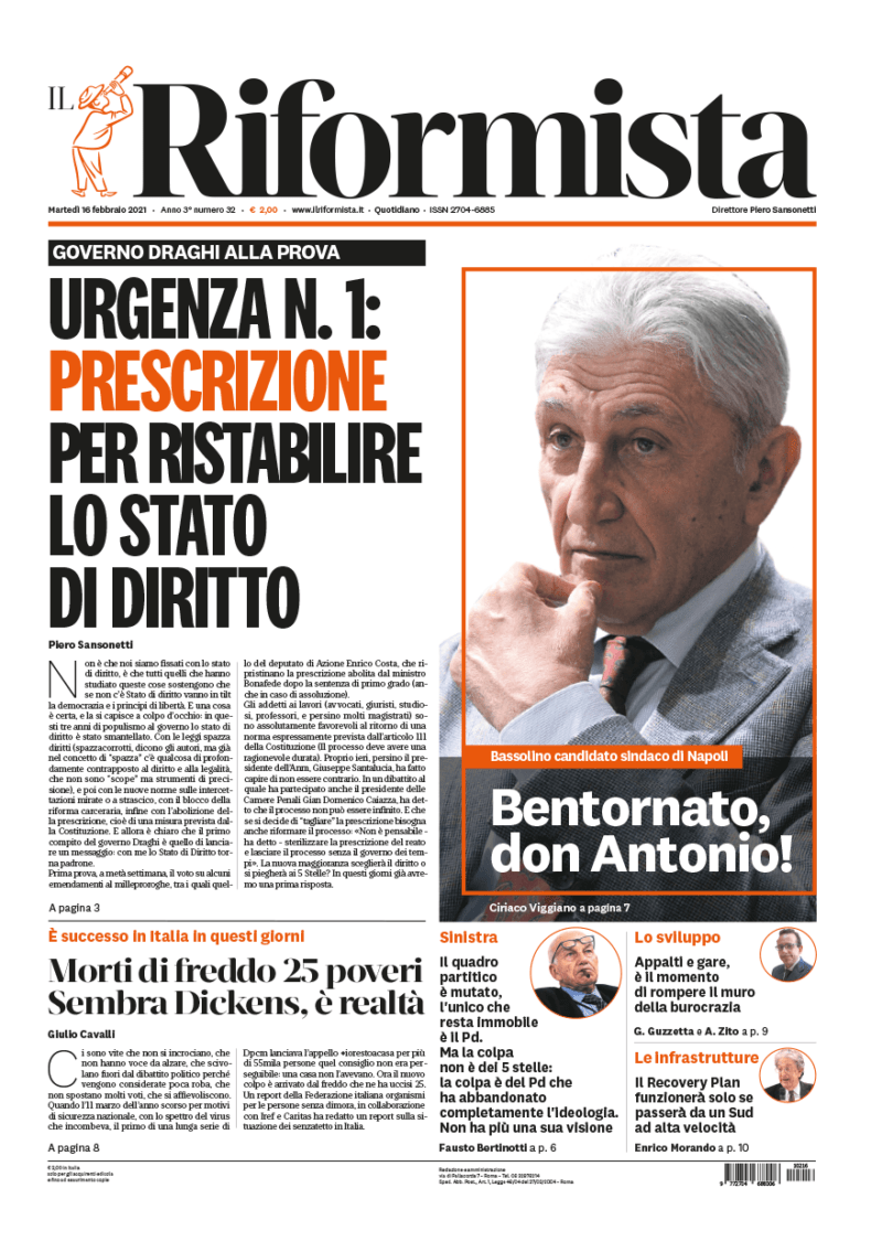 Quotidiano del 16 febbraio 2021