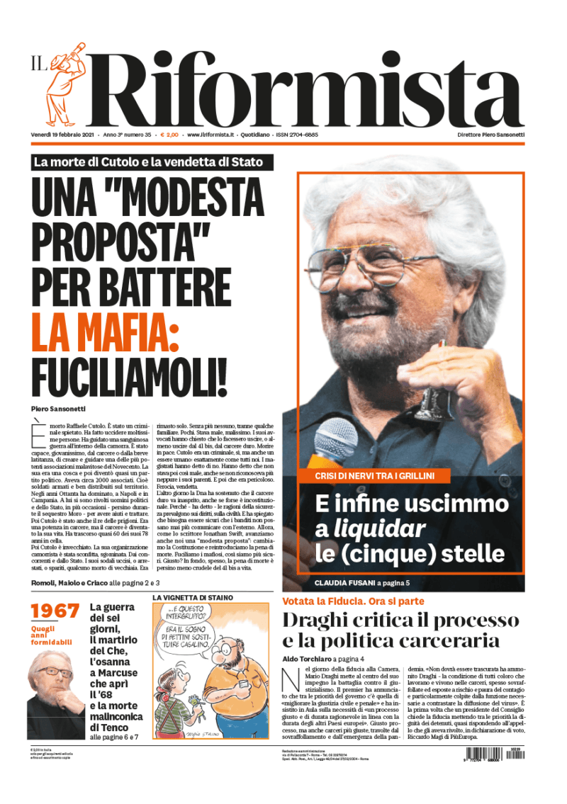 Quotidiano del 19 febbraio 2021