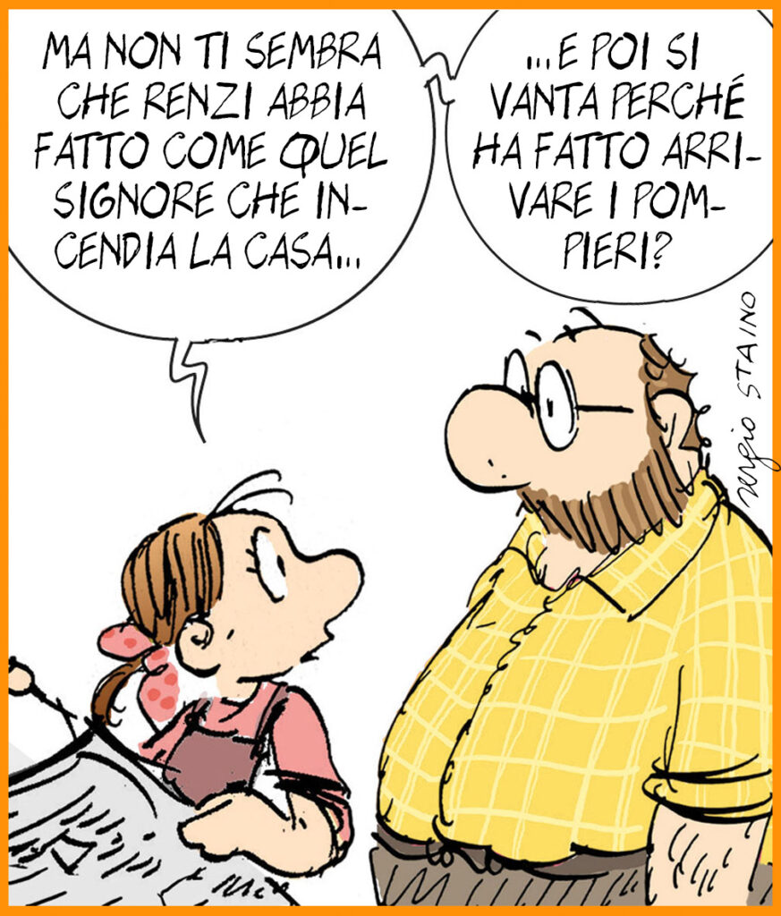 La vignetta di Sergio Staino del 5 febbraio 2021