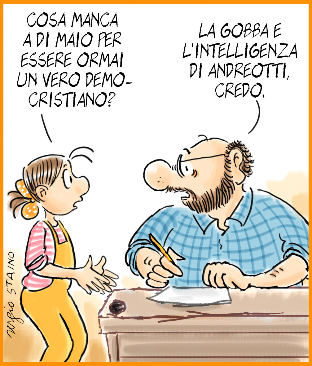 La vignetta di Sergio Staino del 27 febbraio 2021