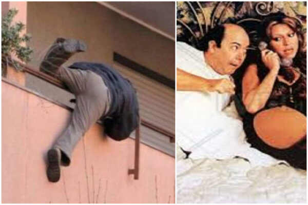 Rientra il marito, scappa sul balcone e precipita nel vuoto: il triangolo di San Valentino finisce in ospedale