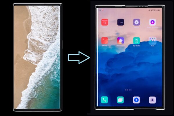 Smartphone che si allarga, come funziona il display di Oppo X 2021