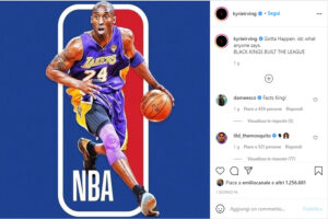 Kobe Bryant nuovo volto del logo del NBA, la proposta di Kyrie Irving Kobe Bryant nuovo volto del logo del NBA, la proposta di Kyrie Irving