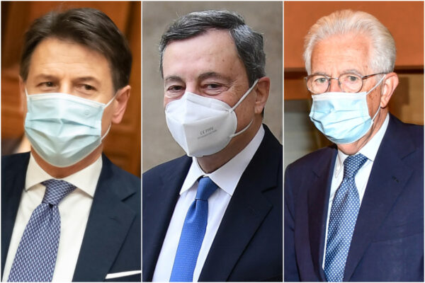 Mario Draghi star del web (anche senza social): il bivio tra il protagonismo di Conte e il profilo basso di Monti