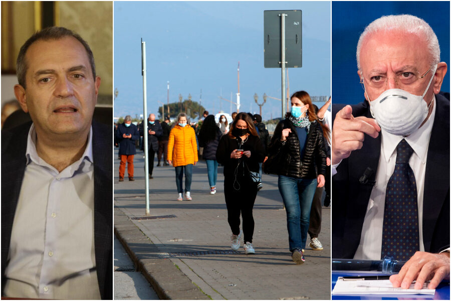 Aumentano i contagi in Campania, de Magistris parla da governatore: “Così in zona rossa”