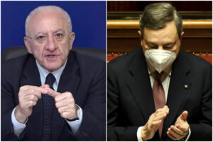 Il vangelo secondo (De) Luca: “Draghi, guai quando tutti parlano bene di te”