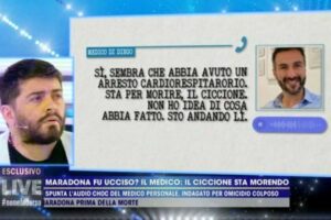 Maradona, il medico Leopoldo Luque a Diego Jr.: “Ho trattato tuo padre come fosse il mio” Maradona, il medico Leopoldo Luque a Diego Jr.: “Ho trattato tuo padre come fosse il mio”