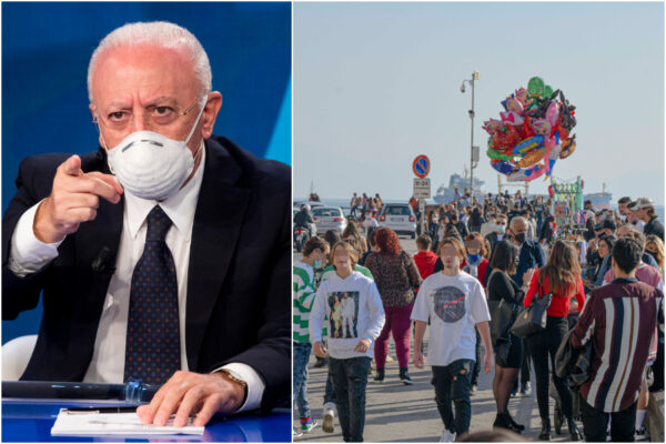 Campania in zona arancione, De Luca: “Probabile, i cittadini non rispettano le regole”
