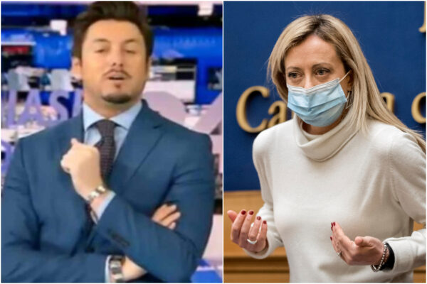 Insulti a Giorgia Meloni, il compagno giornalista la difende in diretta TV: “Sono fiero di lei” Insulti a Giorgia Meloni, il compagno giornalista la difende in diretta TV: “Sono fiero di lei”