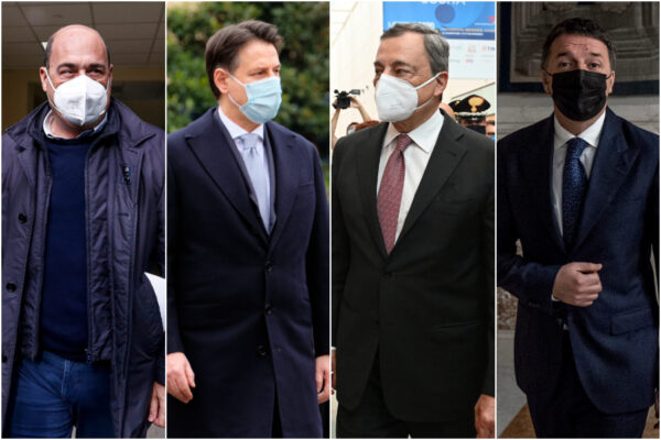 Tutti contro “lo Sceicco” Renzi: Zingaretti tifa Conte, ma i suoi sognano Draghi