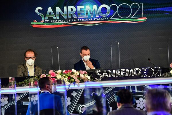Foto LaPresse / Matteo Rasero
01-03-2021  Sanremo.
spettacolo 
Conferenza stampa di presentazione del 71esimo Festival di Sanremo 
in foto: Amadeus, Stefano Coletta

Foto LaPresse / Matteo Rasero
01-03-2021  Sanremo.
entertainment
Press conference of "71° Festival di Sanremo"
in the picture: Amadeus, Stefano Coletta