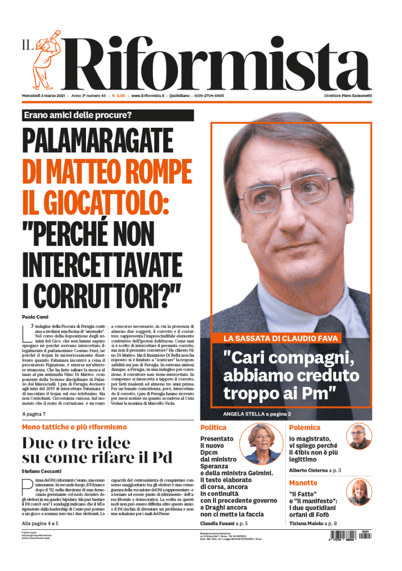 Quotidiano del 3 marzo 2021