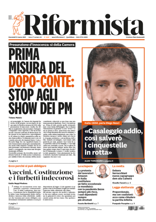 Quotidiano del 31 marzo 2021