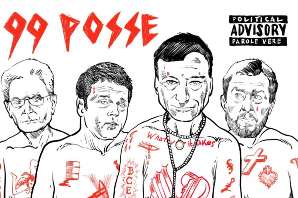 Il ritorno dei 99 Posse con “la gang” di Mario Draghi: nuovo scontro a distanza con Salvini