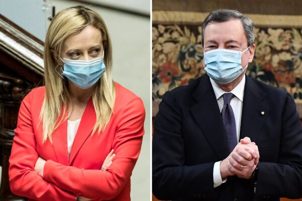 Supermedia Youtrend, maggioranza Draghi al 77%. Cresce l’opposizione di Giorgia Meloni