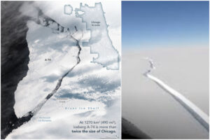 Iceberg gigante alla deriva in Antartide, gli esperti: “Potrebbe rappresentare rischio per la navigazione”