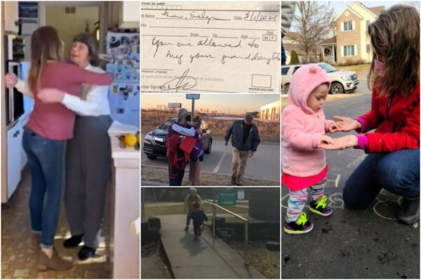 Nonna vaccinata, la prescrizione del medico: “Puoi abbracciare tua nipote”