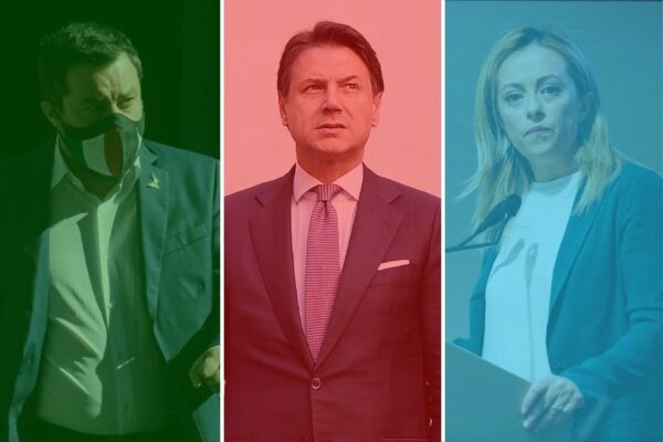 Sondaggio Ipsos: a destra Salvini e Meloni si equivalgono, a sinistra il preferito è Conte